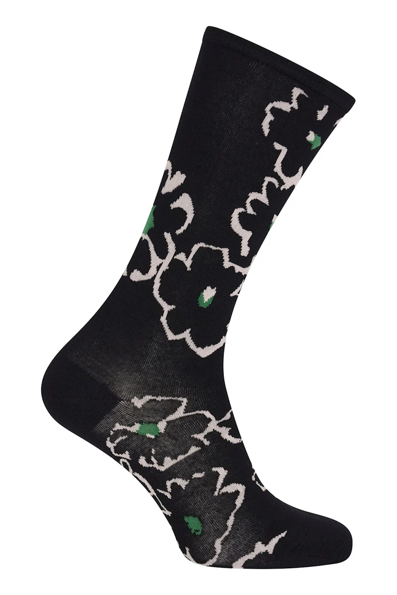 Zilch socks flower black