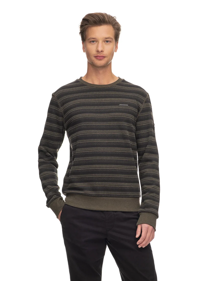 Ragwear sweatshirt inddie print olive