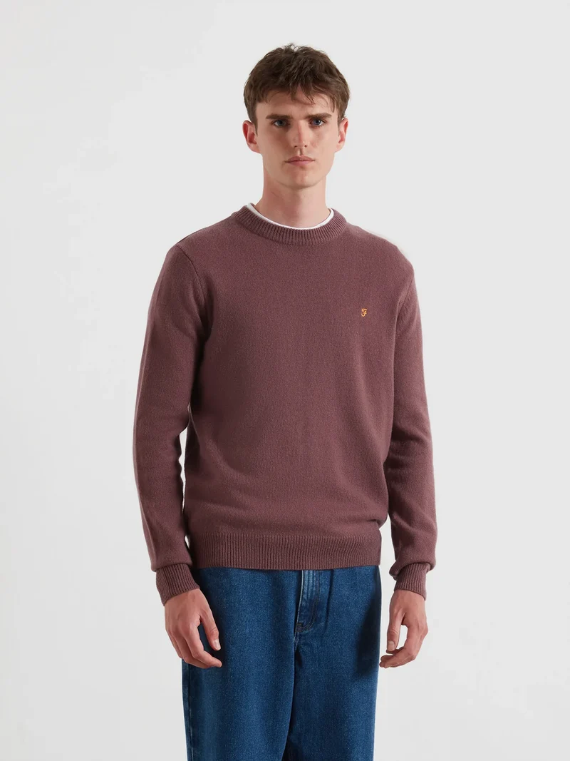 Maidstone crew sweater - bordeau