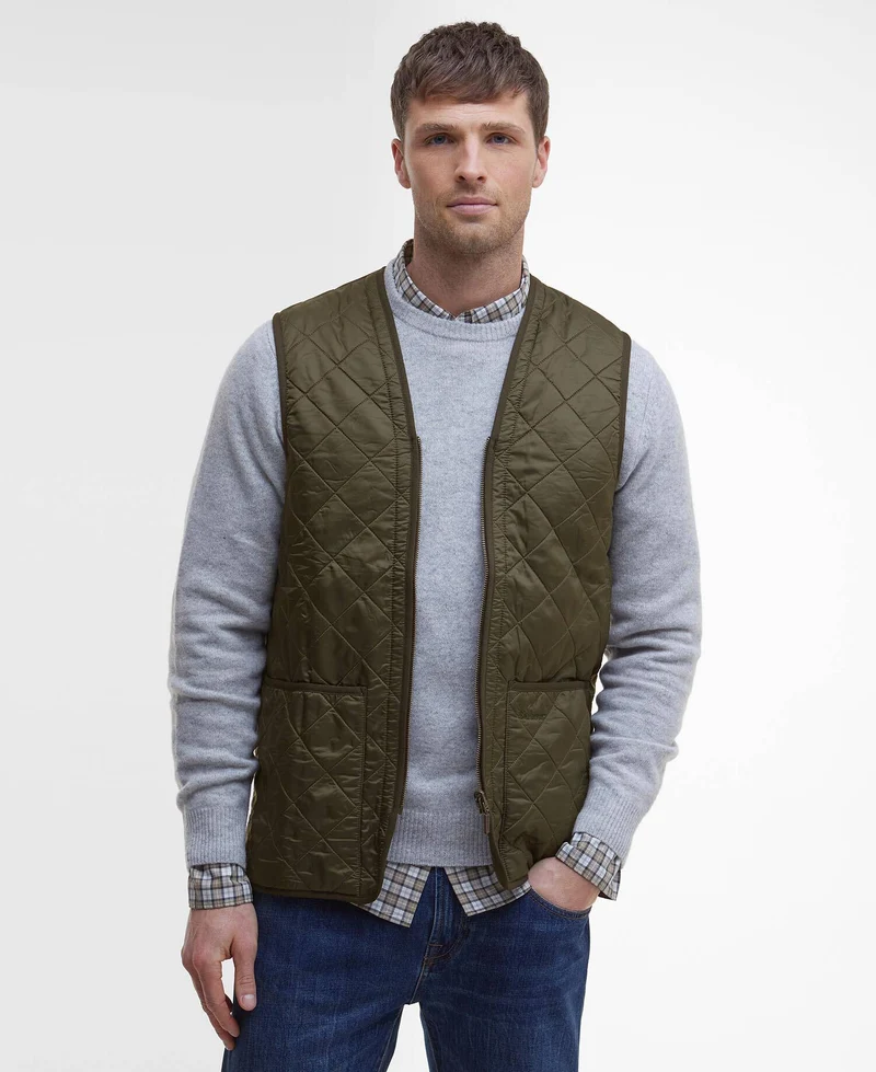Barbour polarquilt waistcoat - olive
