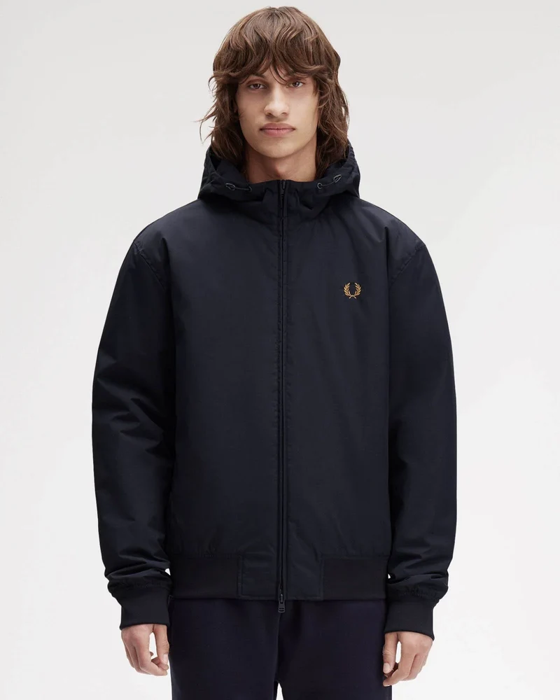 Hooded brentham jacket - navy