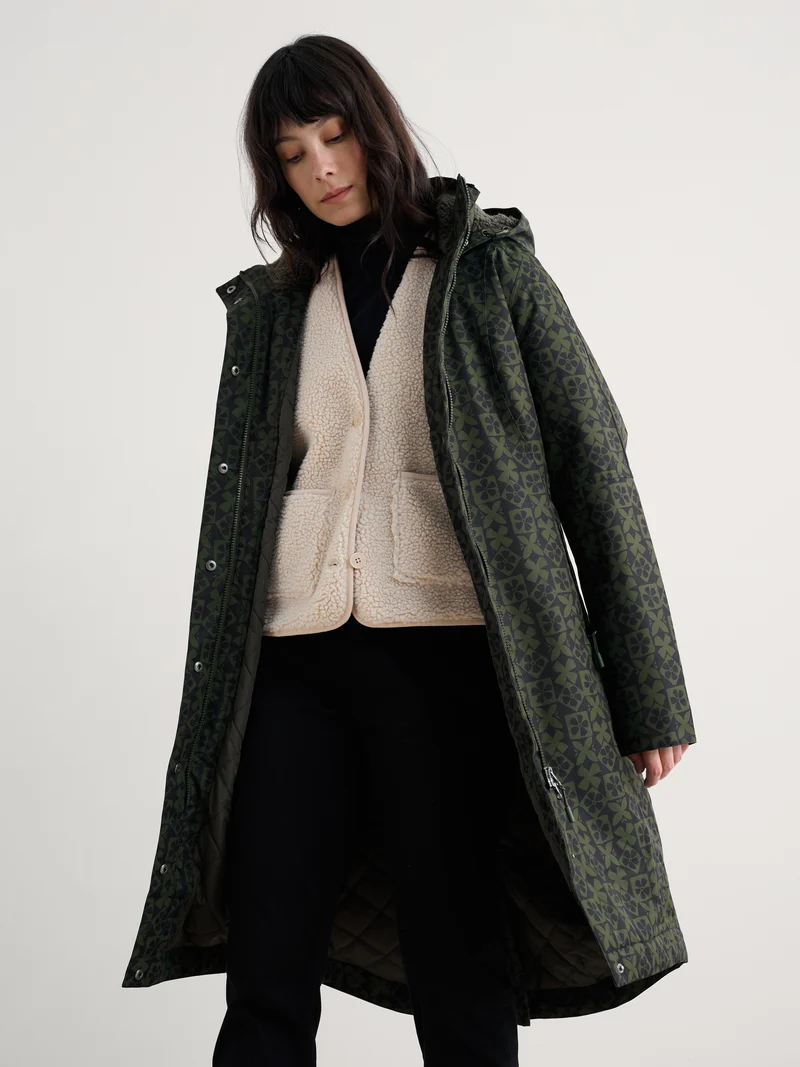 Seasalt Winter Parka Dames Janelle Clay Stamp Highland * Laatste maten 36 en 50*