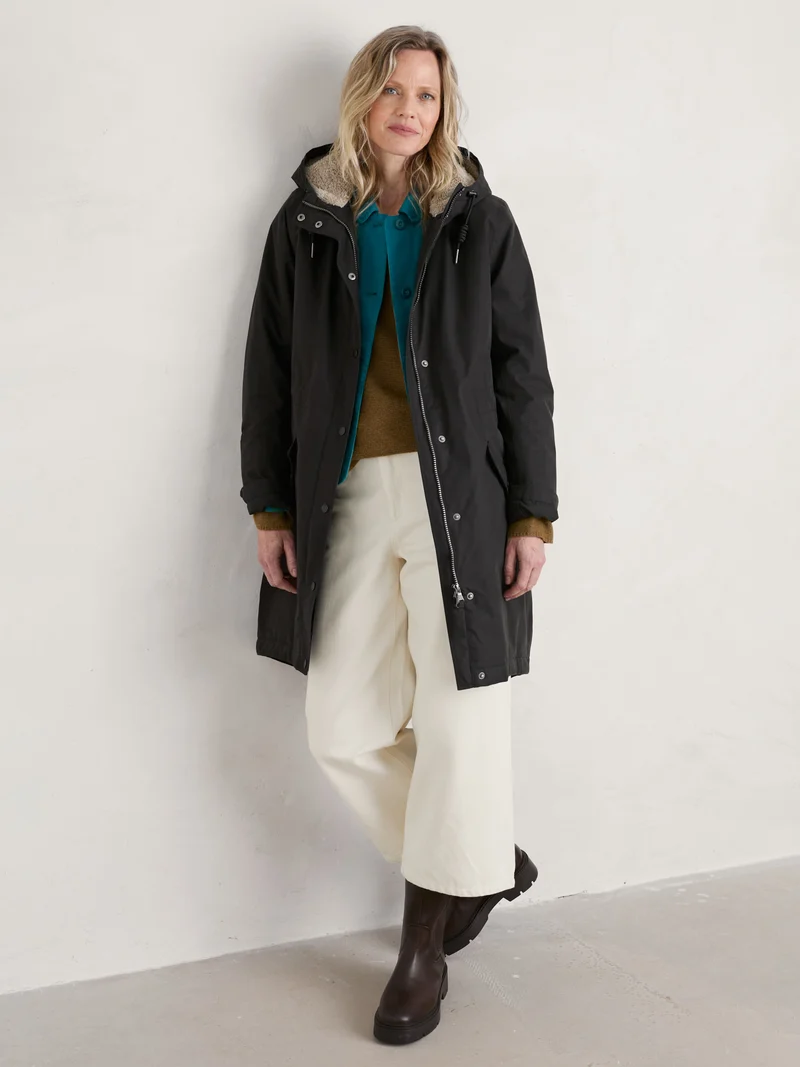 Seasalt Winter Parka Dames Plant Hunter Onyx