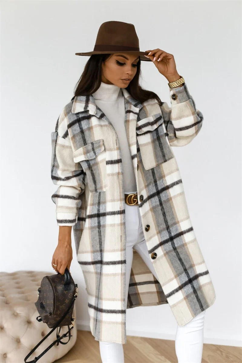 Dames Plaid Jas: Comfortabel & Stijlvol voor Elk Seizoen