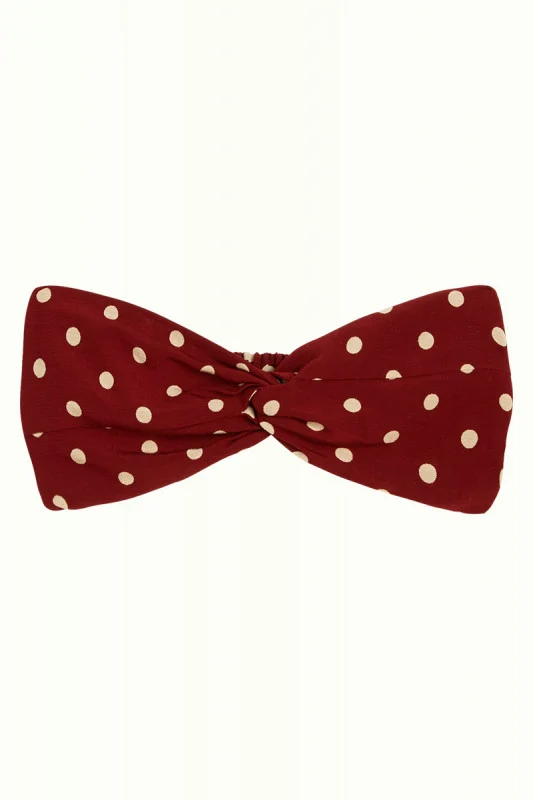 Haarband van duurzame viscose | King Louie twist hairband pablo merlot brown