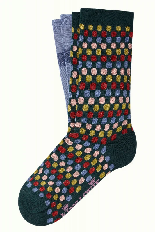 Comfortabele sokken van bamboe | King Louie socks 2-pack bulletproof sycamore green