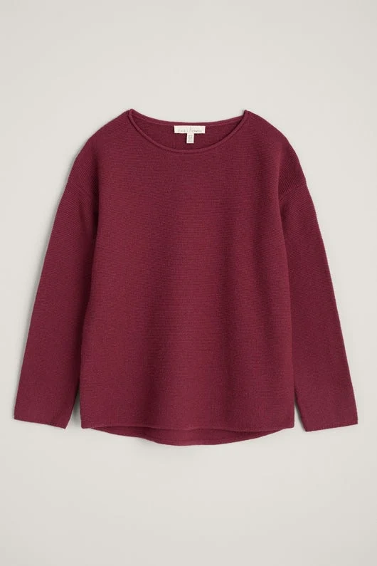 Oversized trui | Seasalt Cornwall fruity jumper II dulse