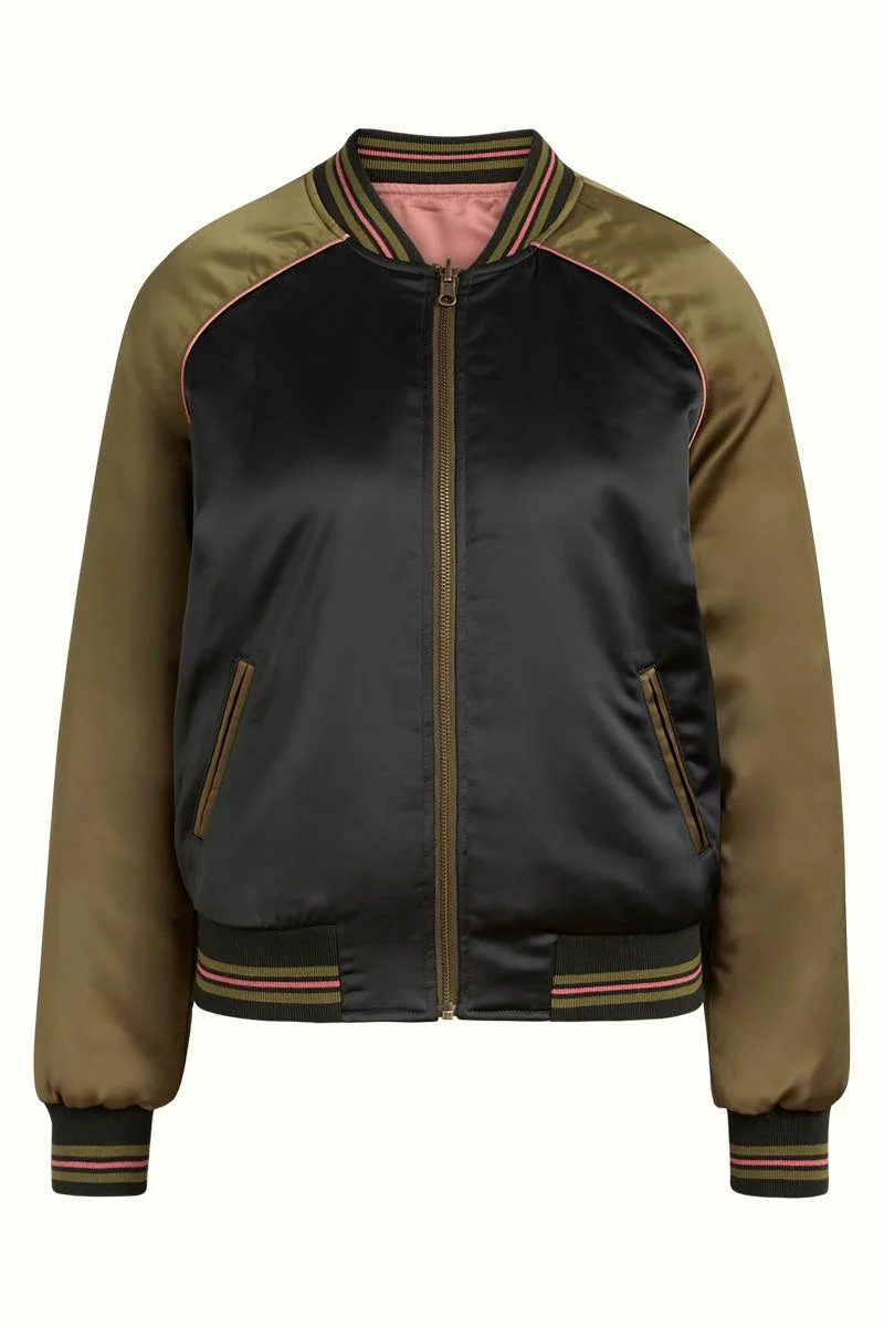 Bomberjack van polyester | King Louie bomber jacket darlington alpine green