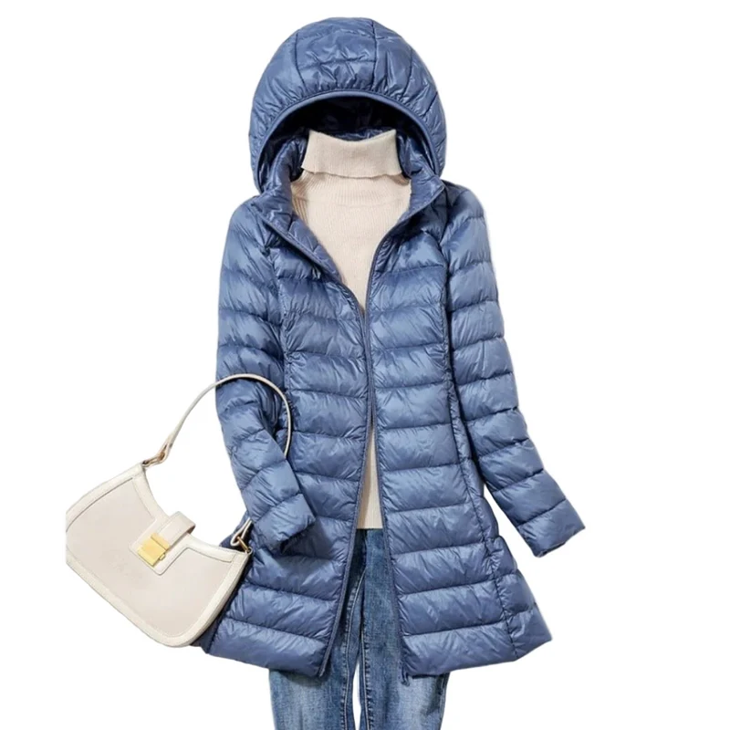 Dames Pufferjack met Capuchon voor Winterstijl