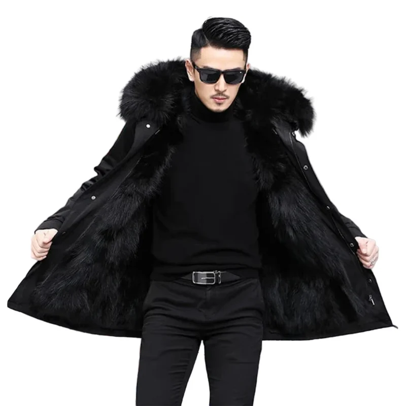 Heren Parka Winterjas met Capuchon voor Koude Dagen