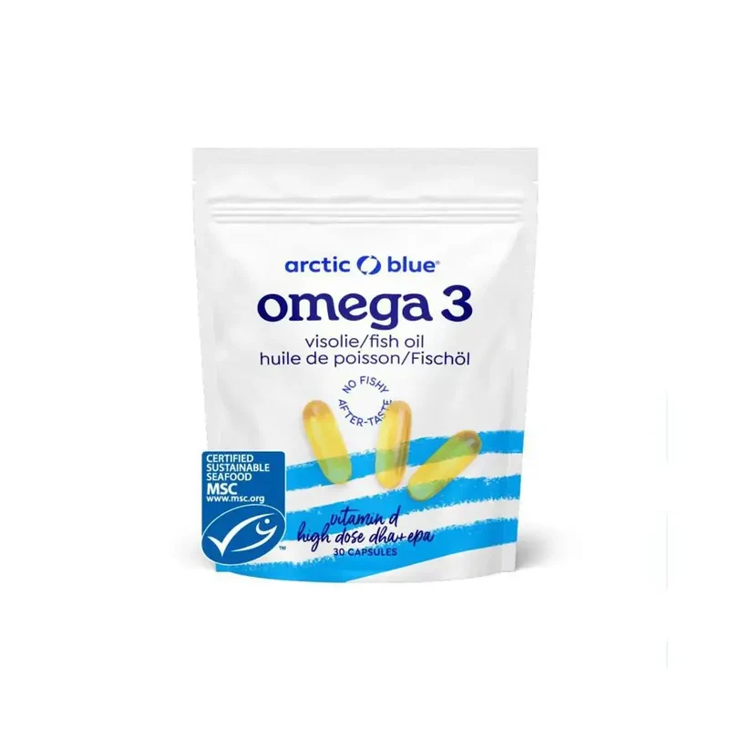 Arctic Blue Pure Alaska visolie met vitamine D 30 capsules