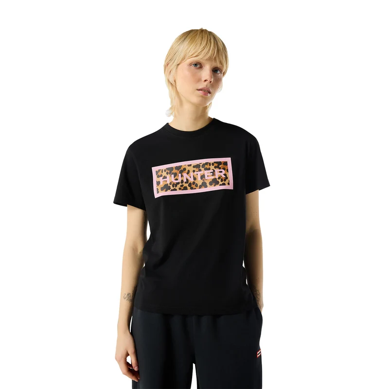 Women's Red Label Essentials Filled Logo Tee Hunter Black