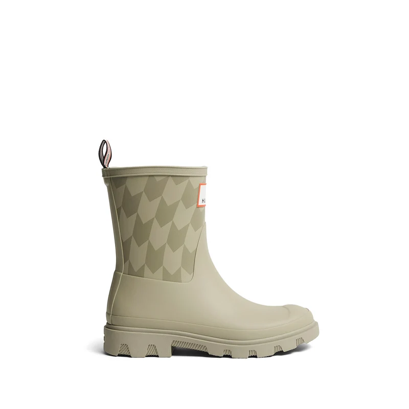 MK x HUNTER Downpour Short Chevron Boots Ashtree/Silver Sage
