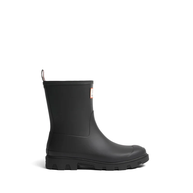 MK x HUNTER Unisex Downpour Short Wellington Boots Black