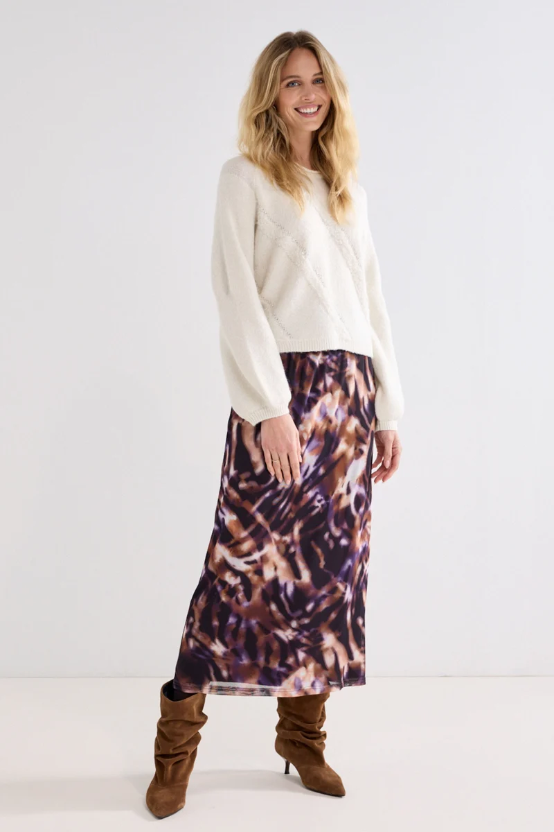 Rok Winter Eclipse Print Purples C15-22-201