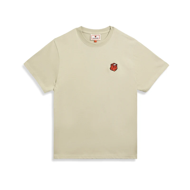 MK X HUNTER Fox Head Patch T-Shirt Stone Beige