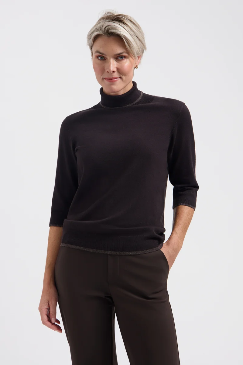 Top Lenora Dark Brown L28-601-3580