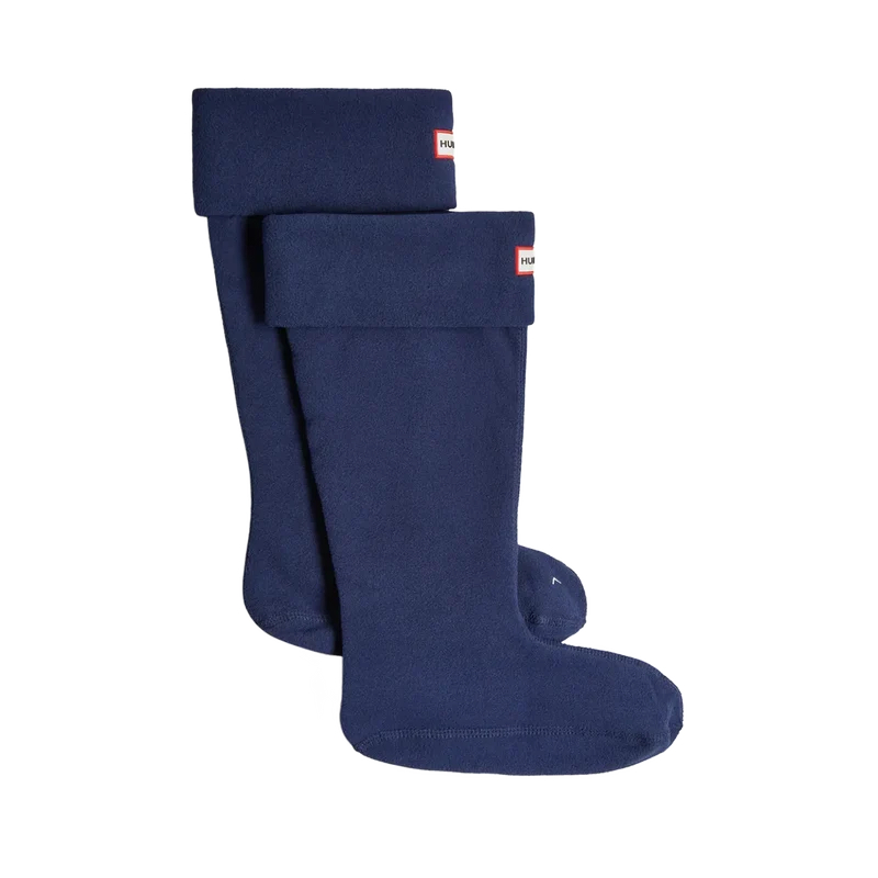 Recycled Fleece Tall Boot Socks Hunter Navy