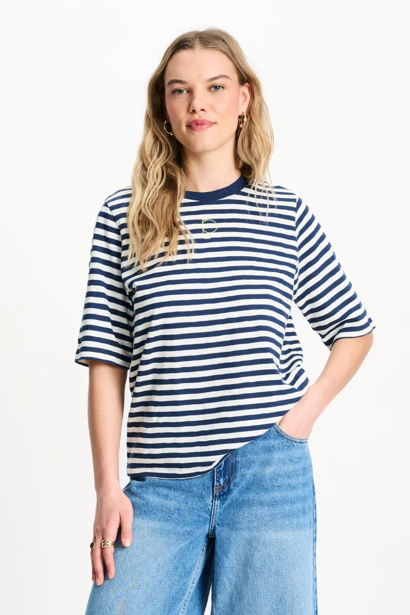 T-shirt Tyra Striped Blue White SP9627