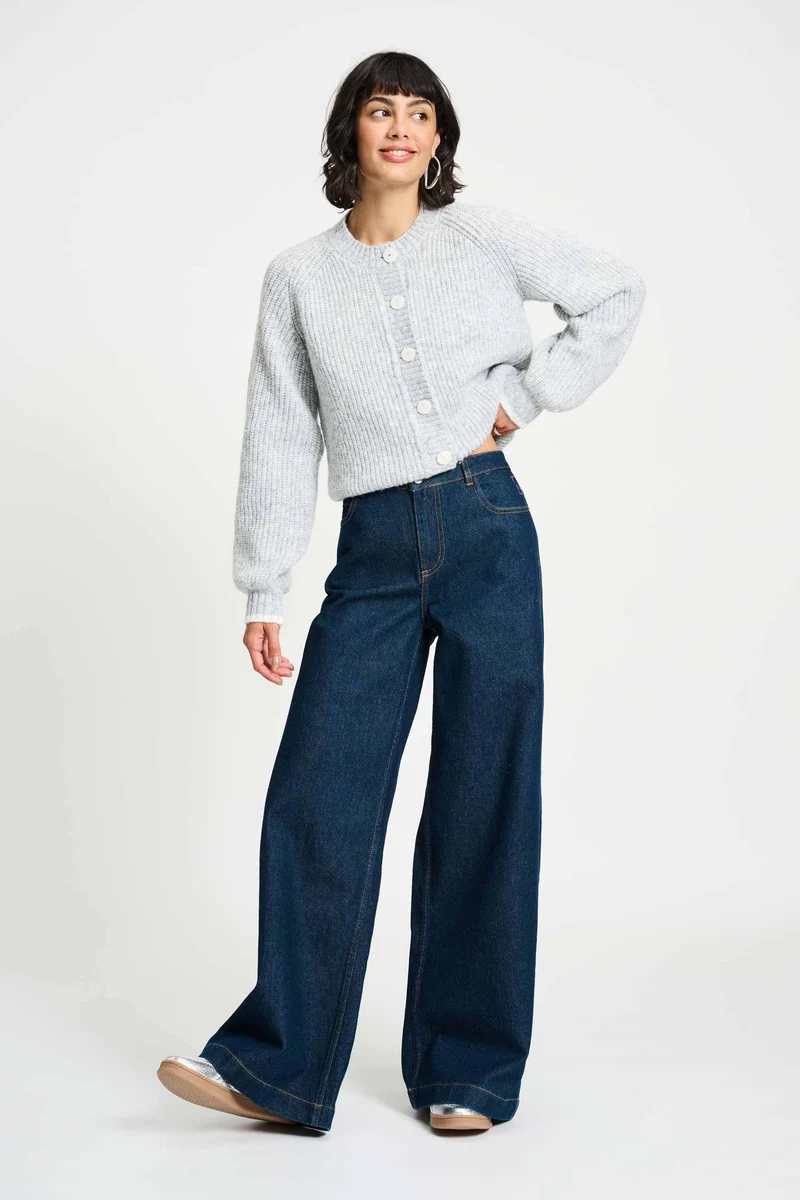 Jeans Jamy Baggy Wideleg Dark Blue SP9439