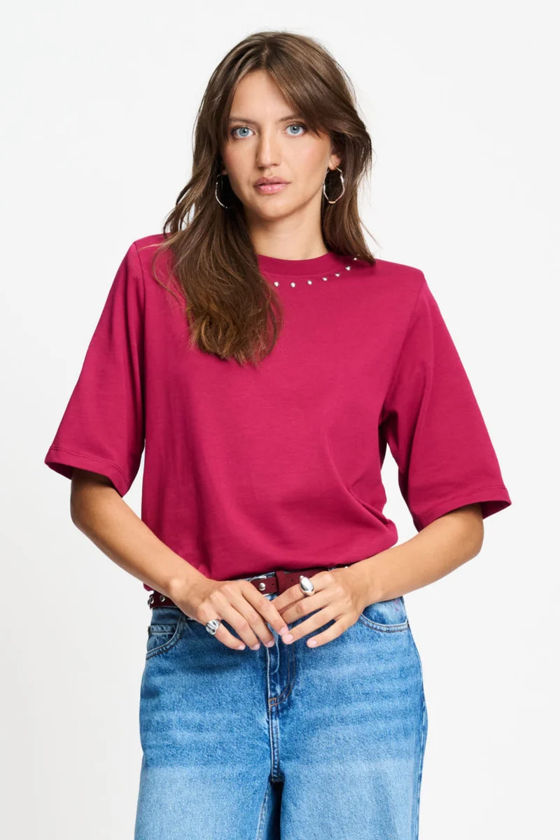 T-shirt Taylor Burgundy Red SP9774