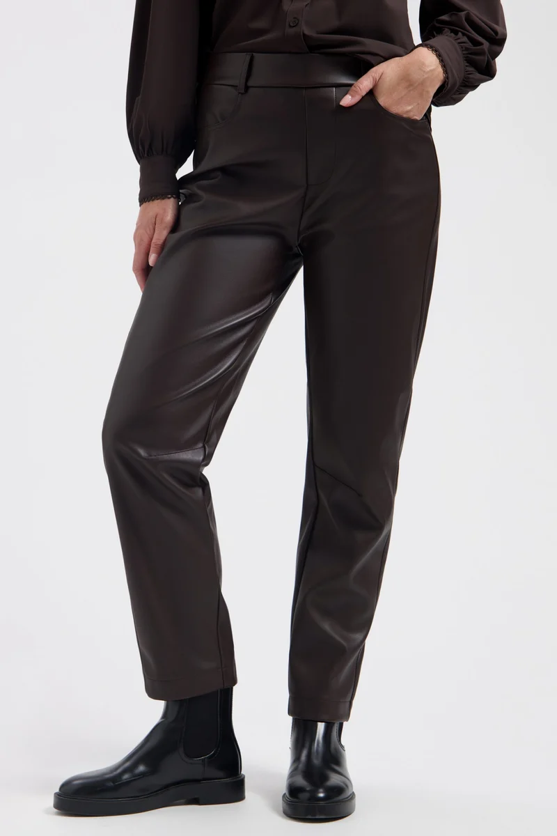 Broek Idina Dark Brown L14-101-3557