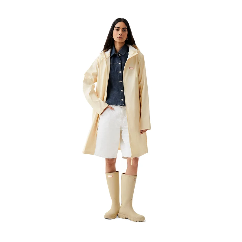 Unisex Downpour Andrea PU Raincoat Gravel
