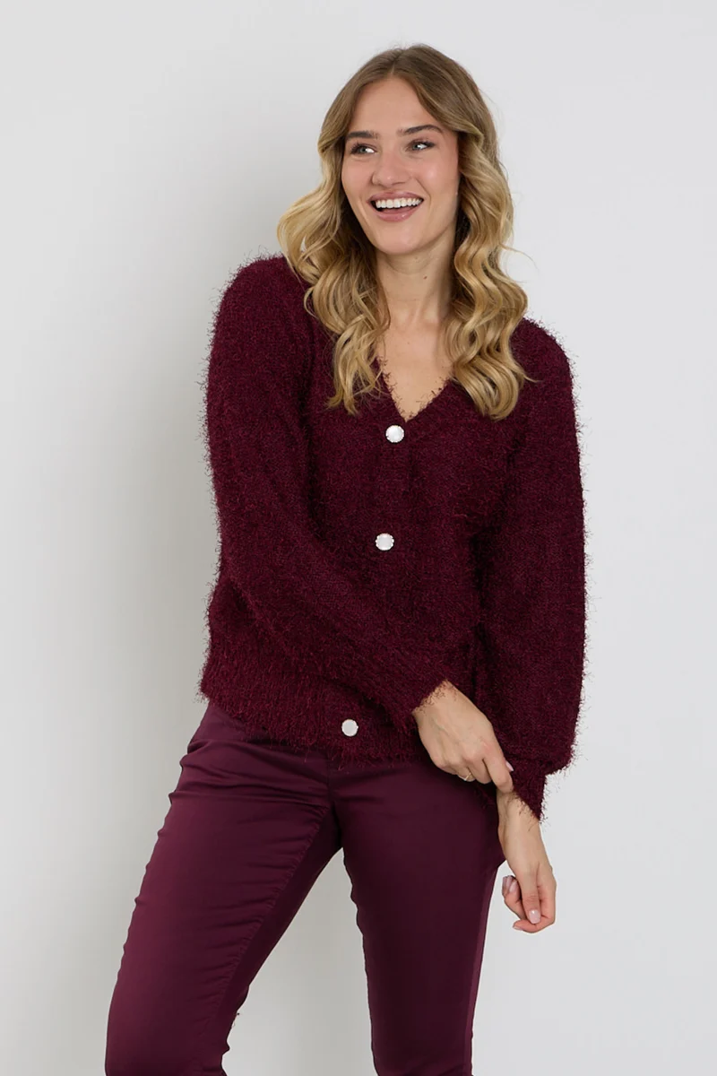 Vest V-hals Fluffy Port 426493