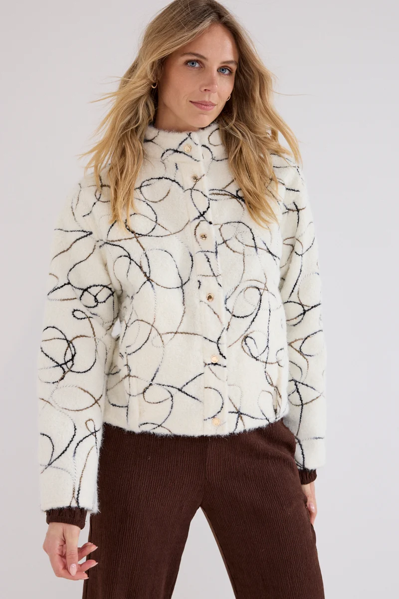 Jacket Graphic Teddy Snow C43-21-801
