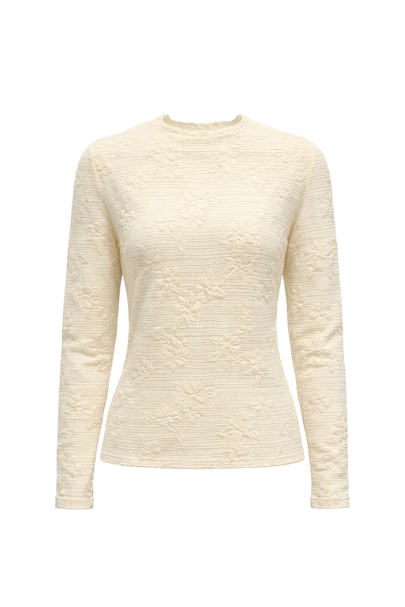 Top Mock Neck Top Snow C37-21-401