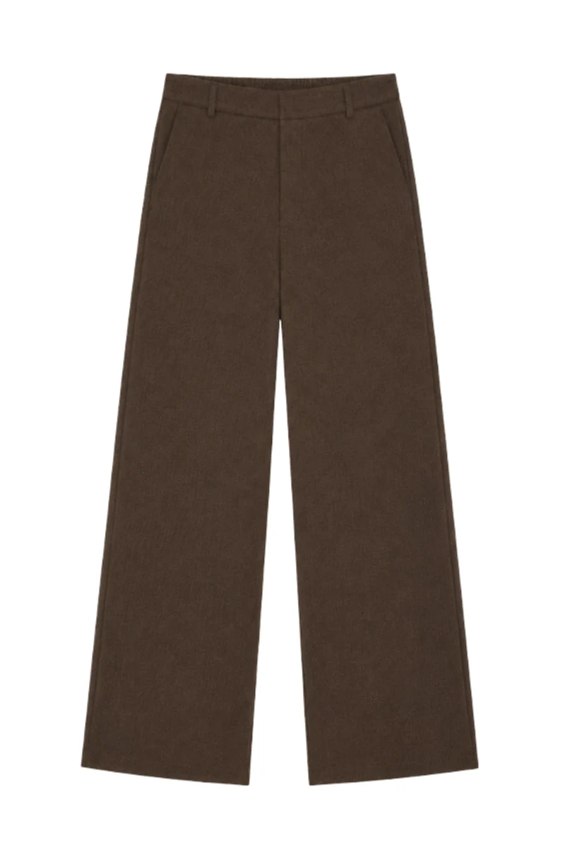 Broek Riley Dark Coffee Zigzag