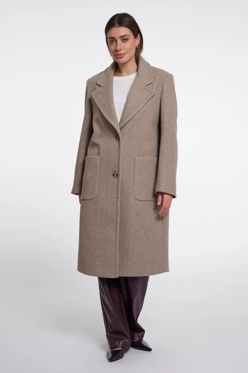 Coat Cecile Toffee Melange