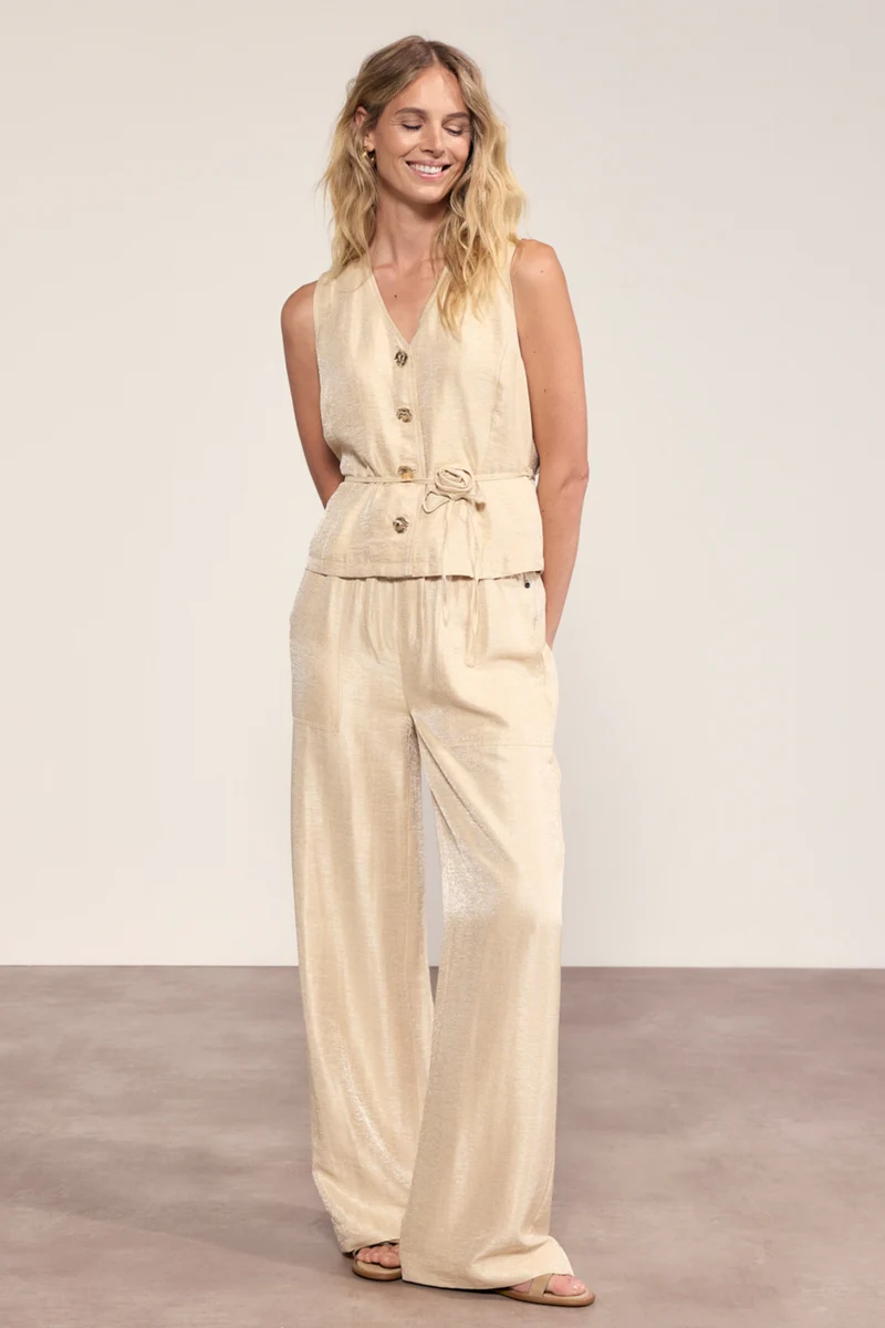 Gilet Shimmer Flower Belt Pebble C06-20-802 3