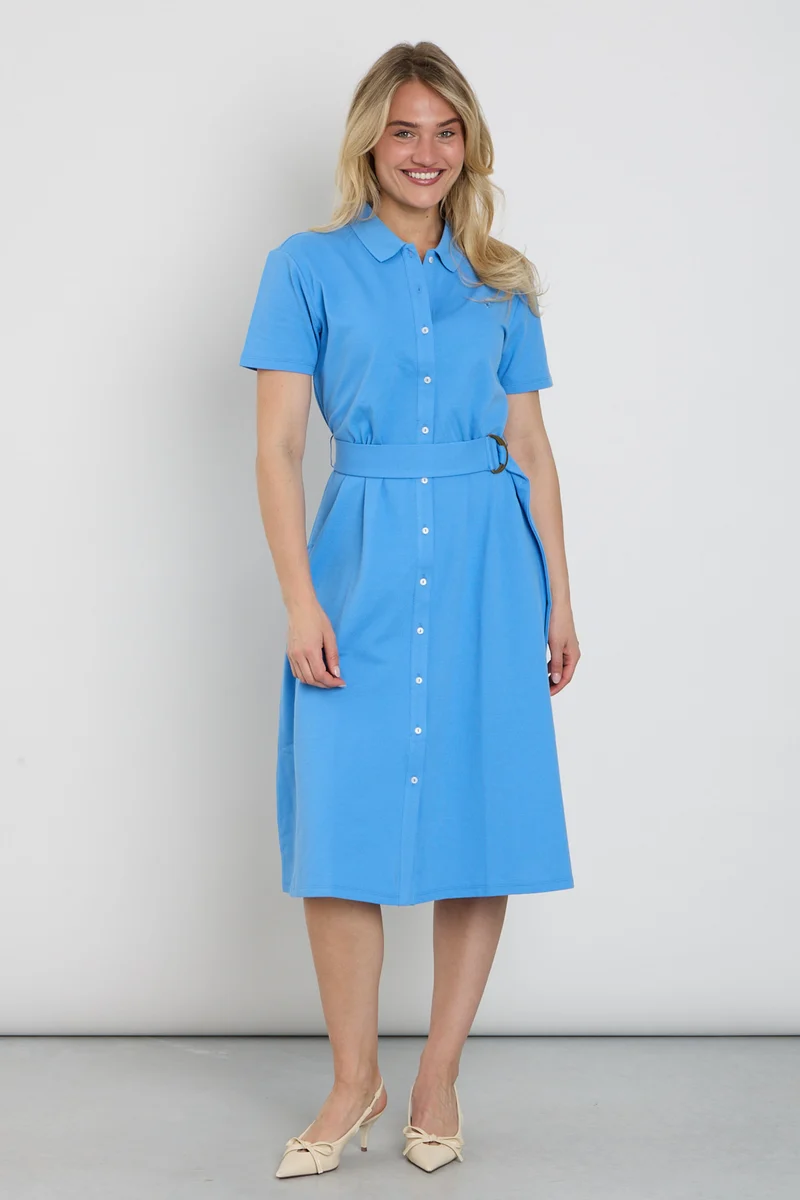 Jurk Midi Polo Met Knoopjes Marina C757L
