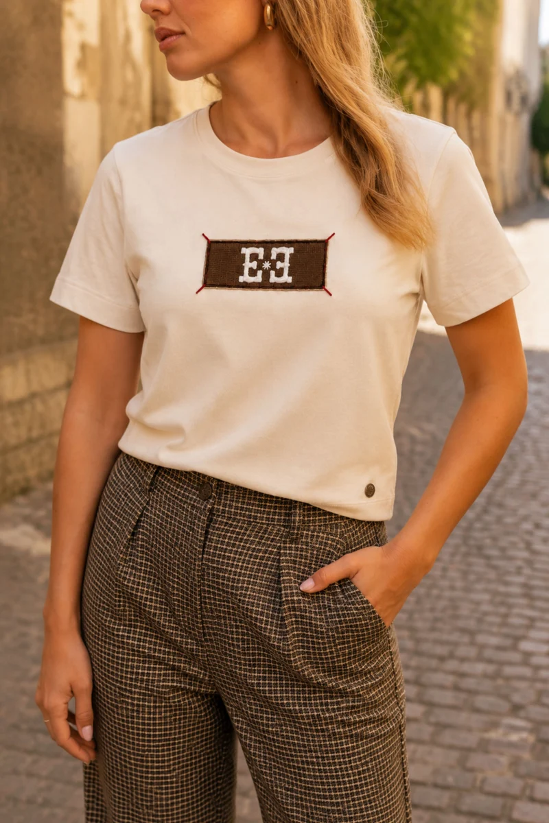 T-shirt Bailey Warm Ivory