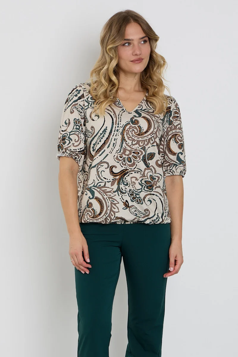 Blouse Paisley Print Bottle 183672