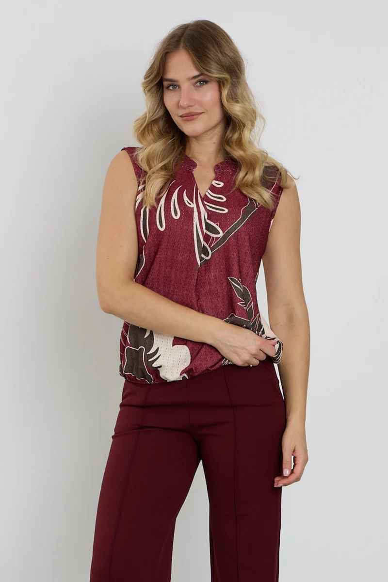 Blouse Blad Print Port 127678