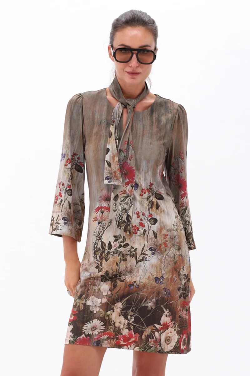 Jurk Sjaaltje Met Print D214L-P168