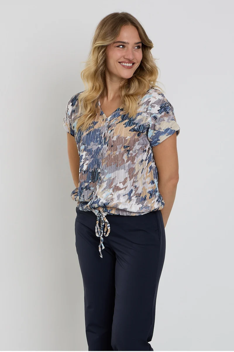 Blouse Drawstring Multicolor 183684