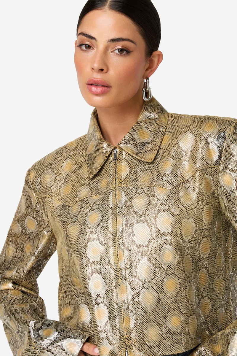 Jacket Jaylin Snake Serpent Metallic