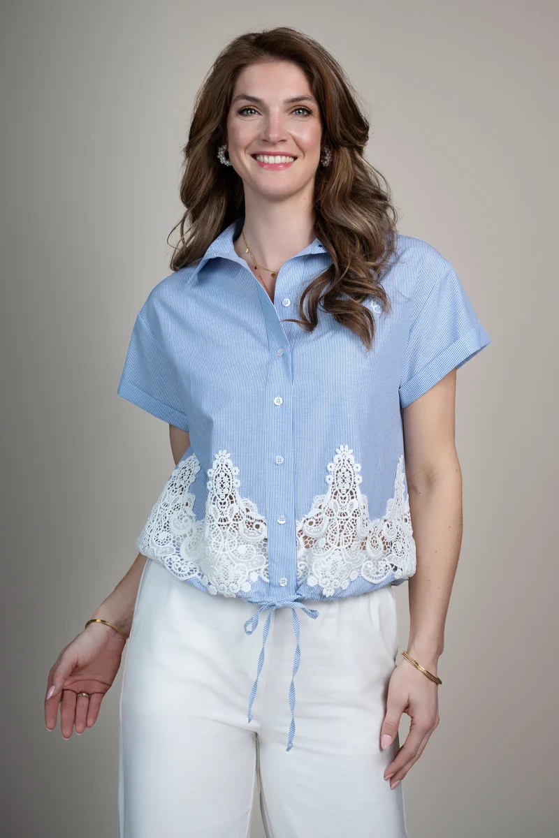 Blouse Renate Striped Blue