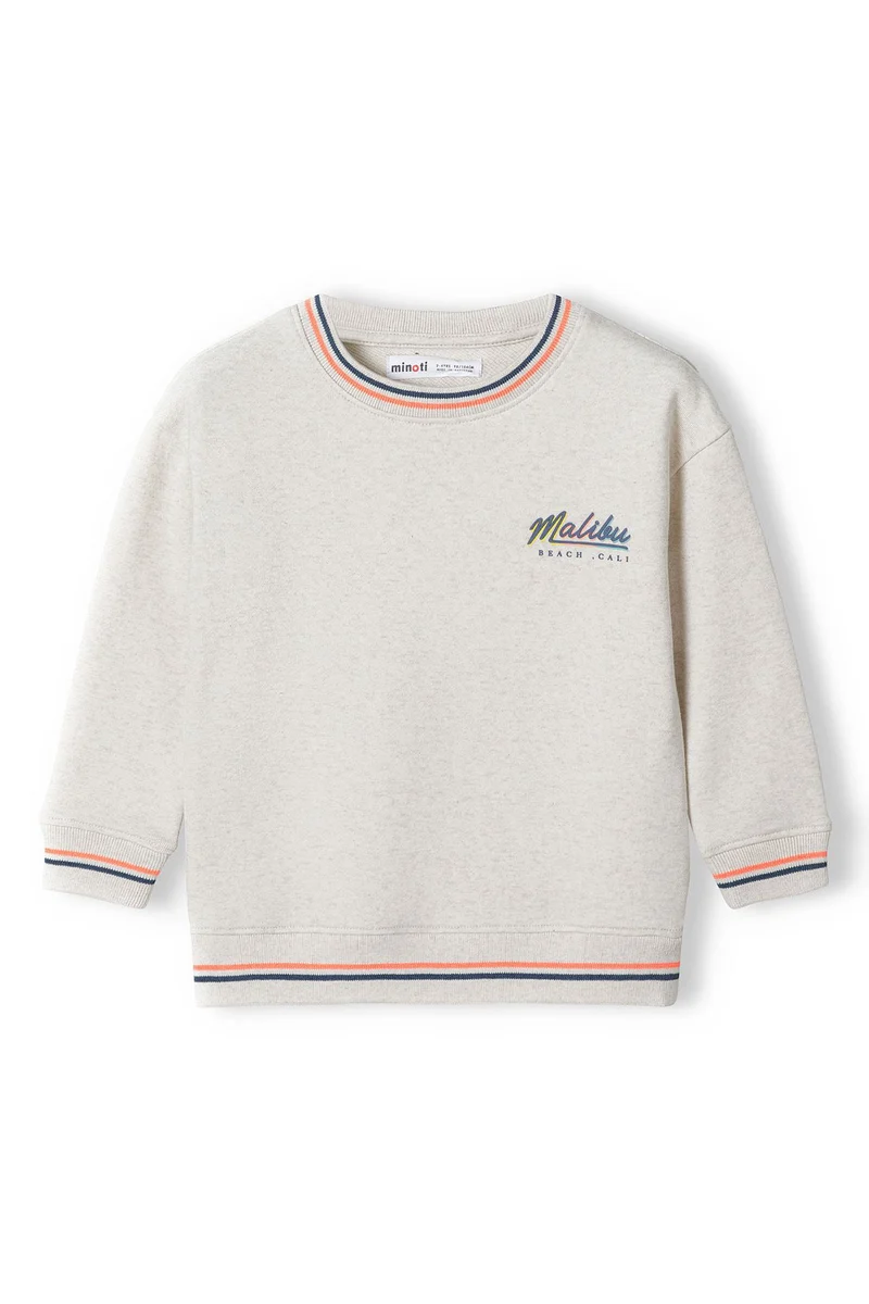 Boys' sweatshirt in beige marl