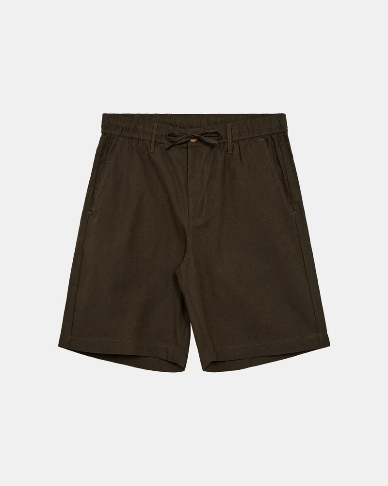 Anerkjendt aklt james cot/linen ela shorts forest night