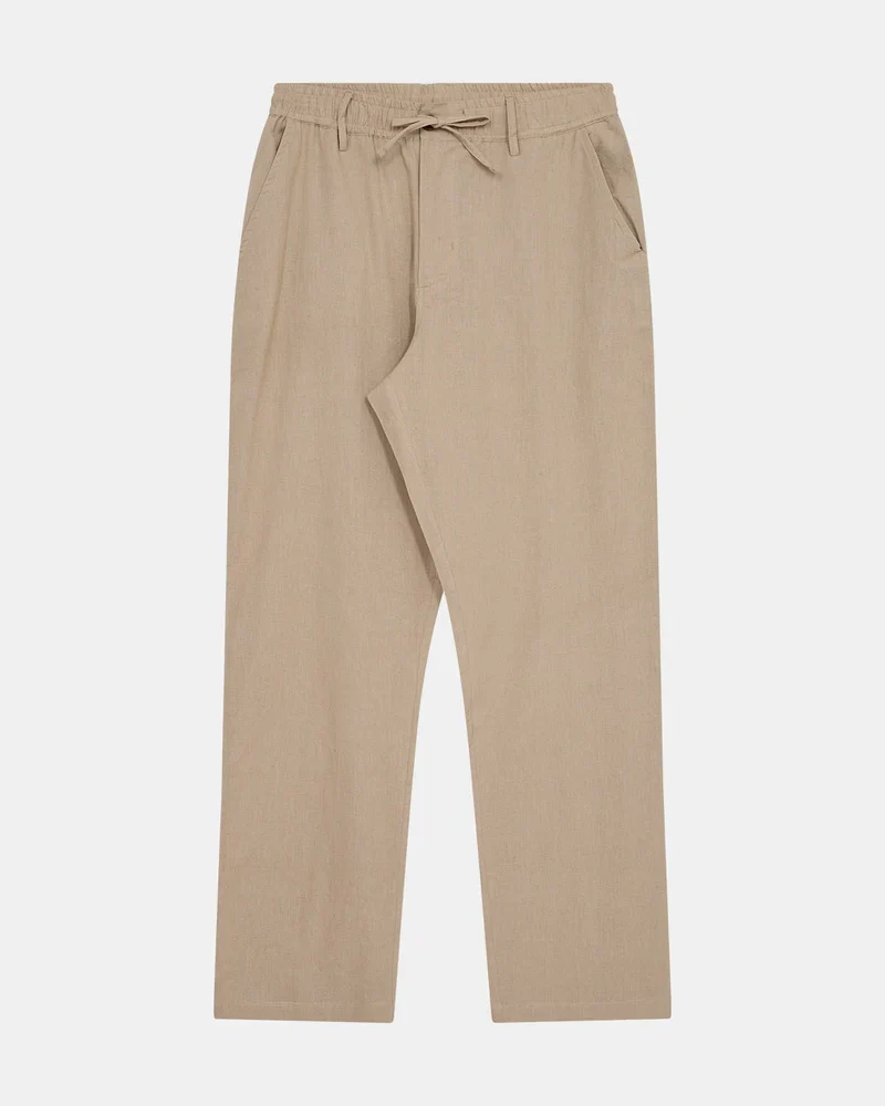 Anerkjendt akjan cot/linen ela pants feather gray