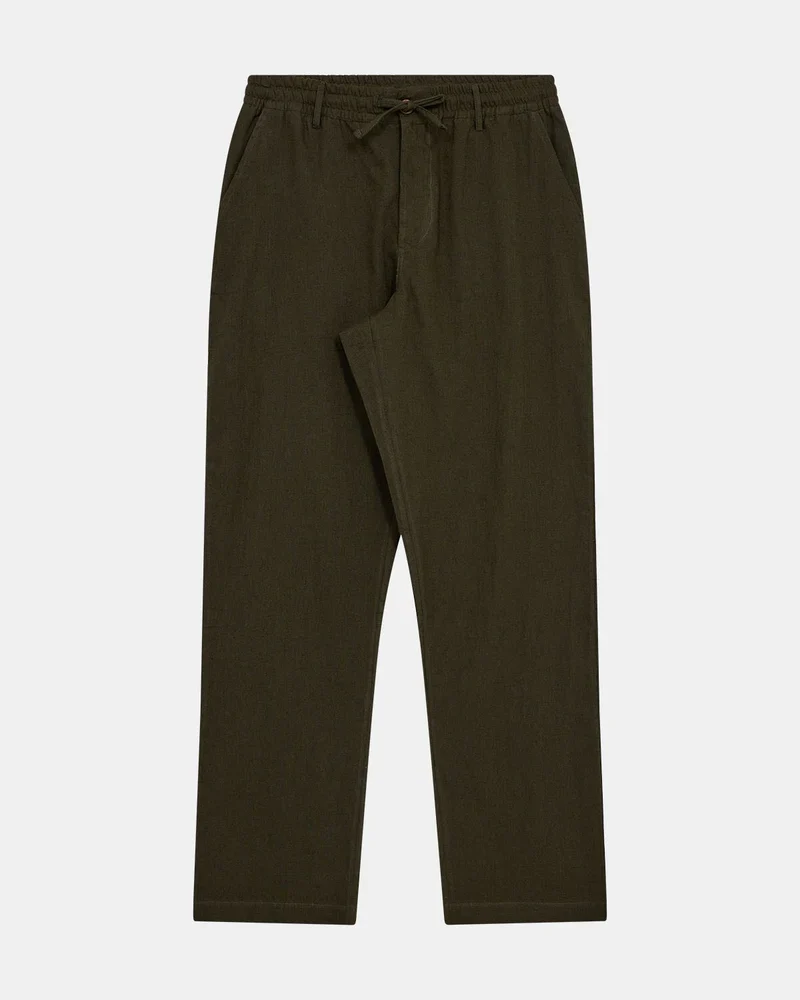 Anerkjendt akjan cot/linen ela pants forest night