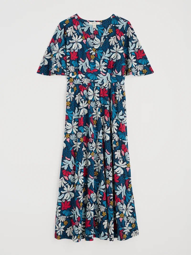 Seasalt Cornwall chateaux dress regular seaweed flower maritime