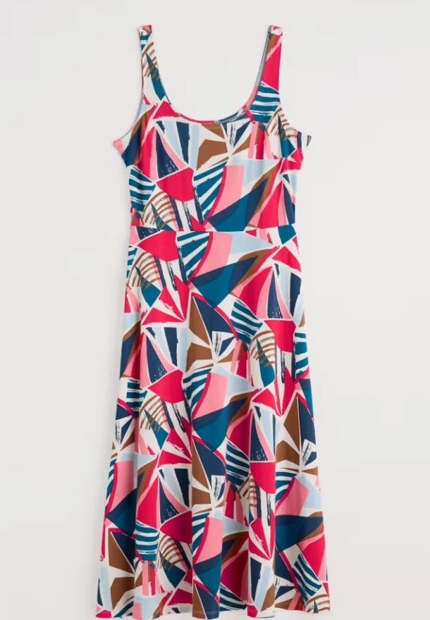 Seasalt Cornwall sun gleam dress spinnaker sails chalk