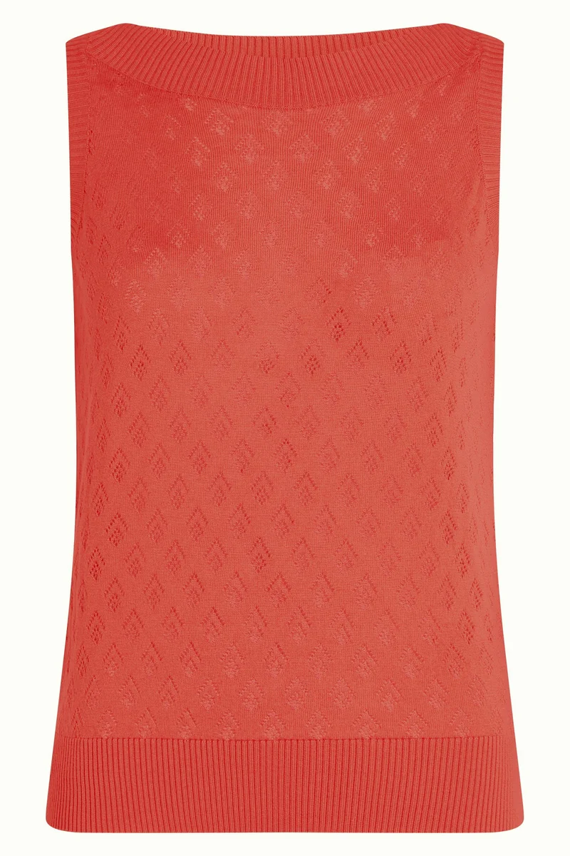 King Louie nicky top mateo knit tweed orange
