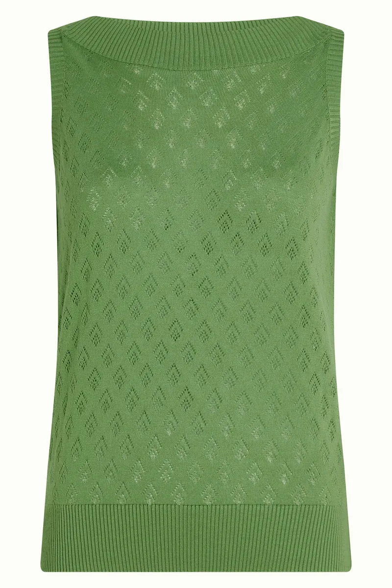 King Louie nicky top mateo knit jade green