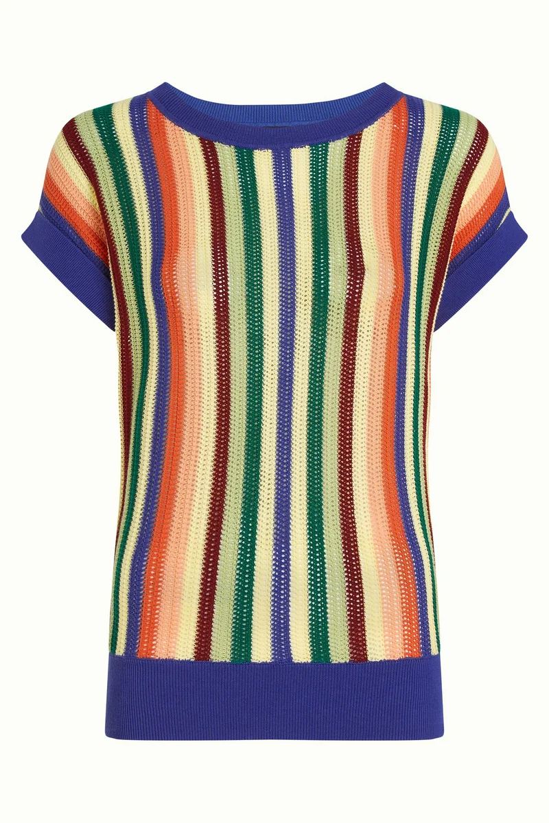 King Louie boatneck top molo bluing